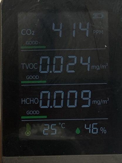 PinoTec AK3 Air Quality Monitor Professional & Accurate CO2 TVOC HCHO Humidity