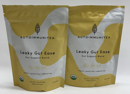 Autoimmunitea Leaky Gut Ease Fit Support Blend Organic Gluten Free - Lot Of 2