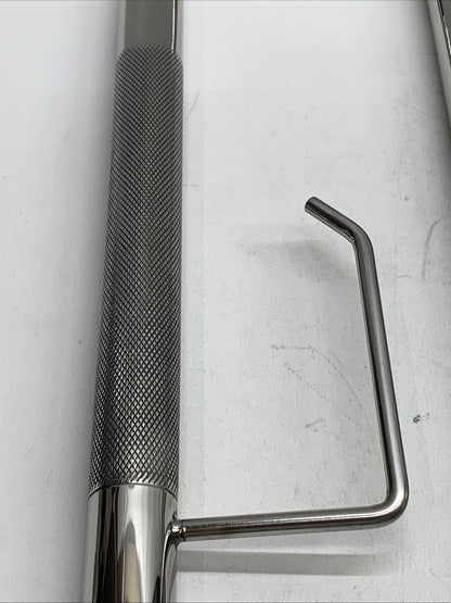 Zynuhmo Toilet Grab Bar w/Leg 24x27.5 Knurled Stainless with Toilet Paper Holder