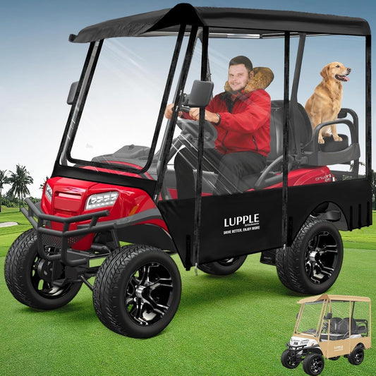 Golf Cart Enclosure 4 Passenger for Club Car, EZGO, Yamaha, ICON, 2+2 Seater