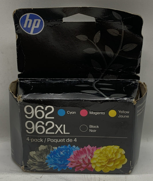 HP 962XL High Yield Black & HP 962 Cyan/Magenta/Yellow Ink Cartridge - 4 Pack