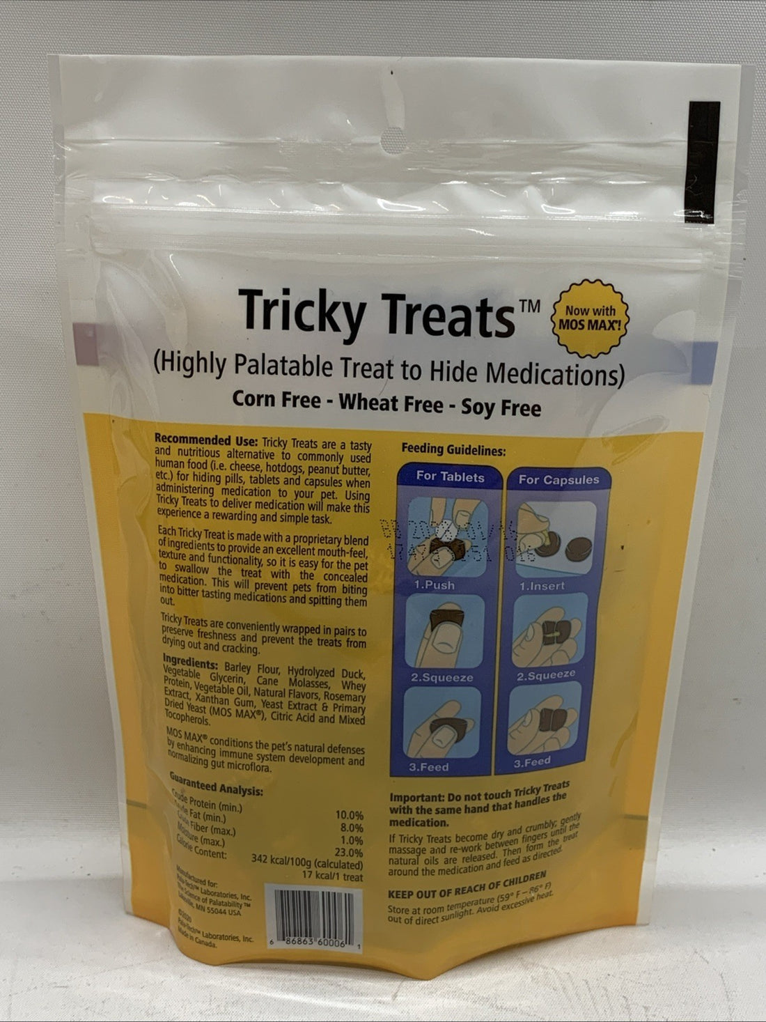 Soft Dog & Cat Treats with Grilled Duck Flavor 30 Chewy Easy to Swallow - 3 PACK