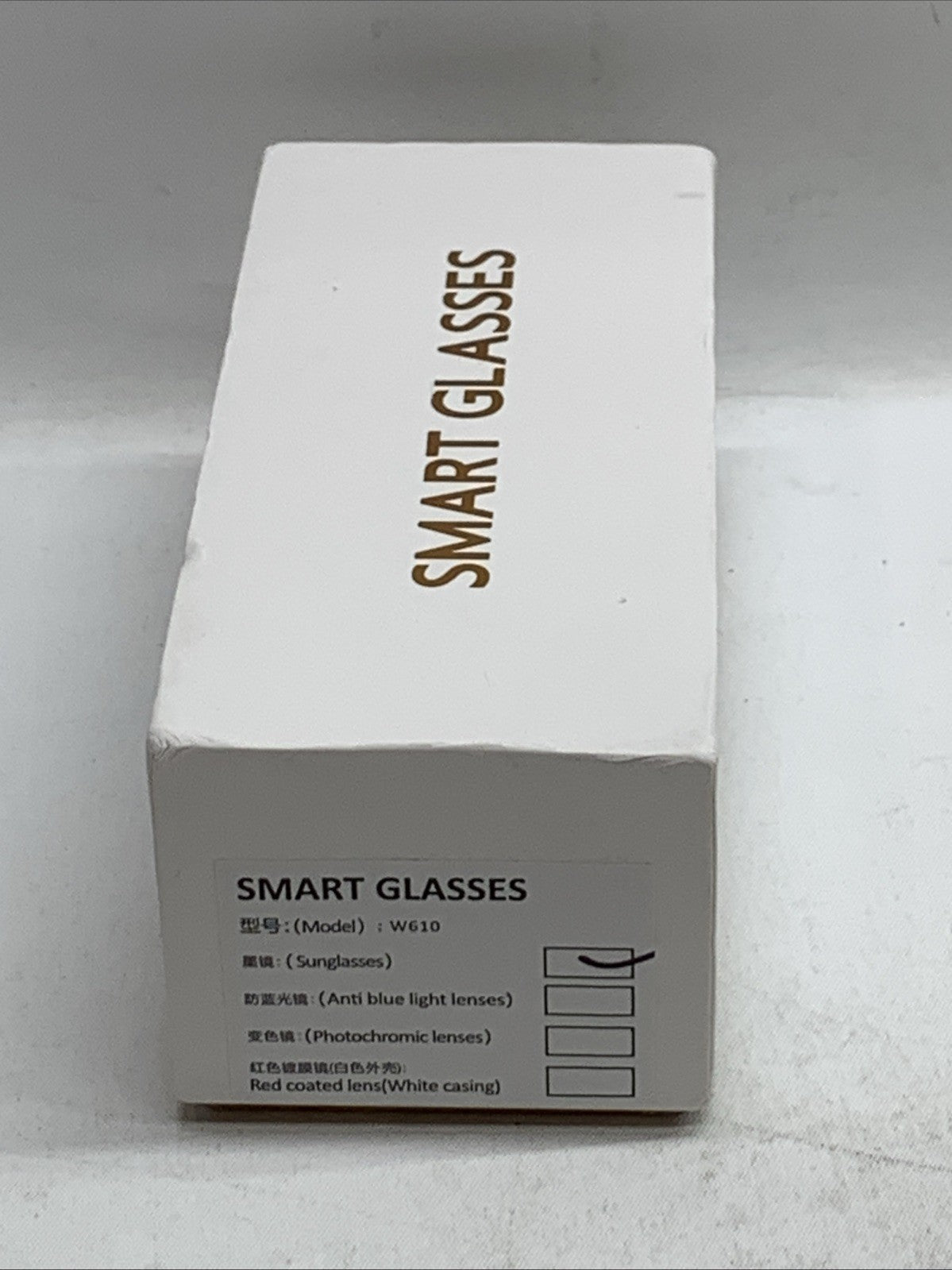W610 Smart Glasses Black Frame Sunglasses Dual-mic Noise Cancellation w/Camera