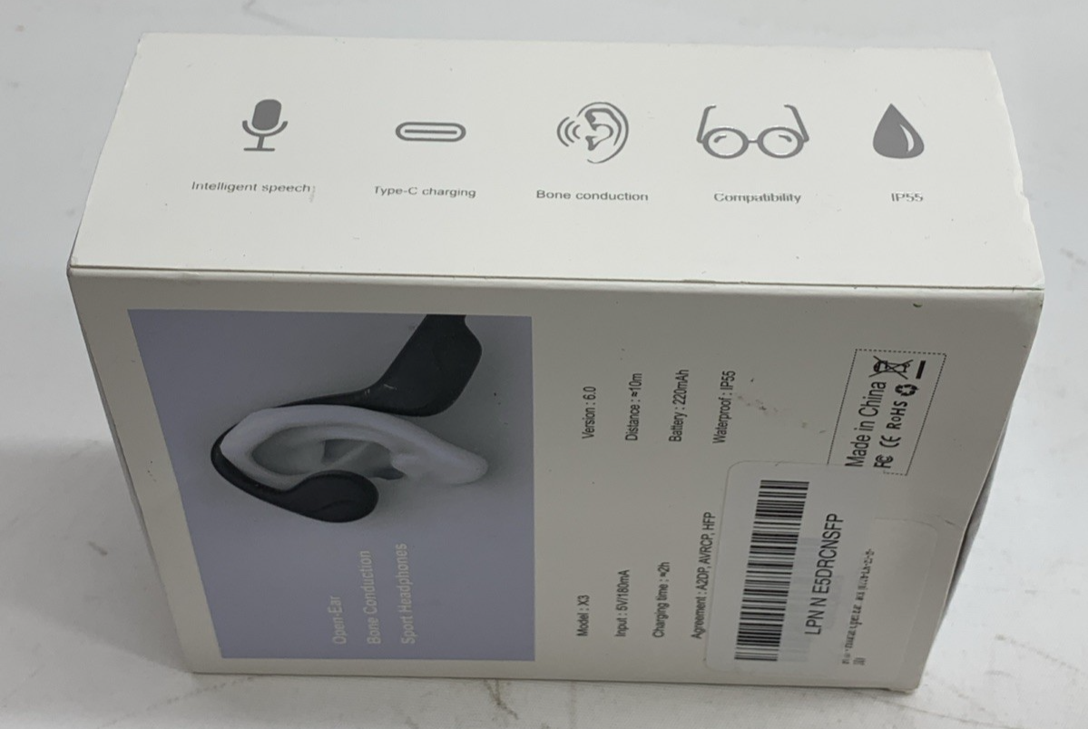 Open-Ear X3 Bone Conduction Earphone Sport Headphones Waterproof Bone Conduction