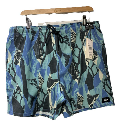 RipCurl Laydays Party Pack Volley Boardshort Blue Yonder Size XL Beach Shorts