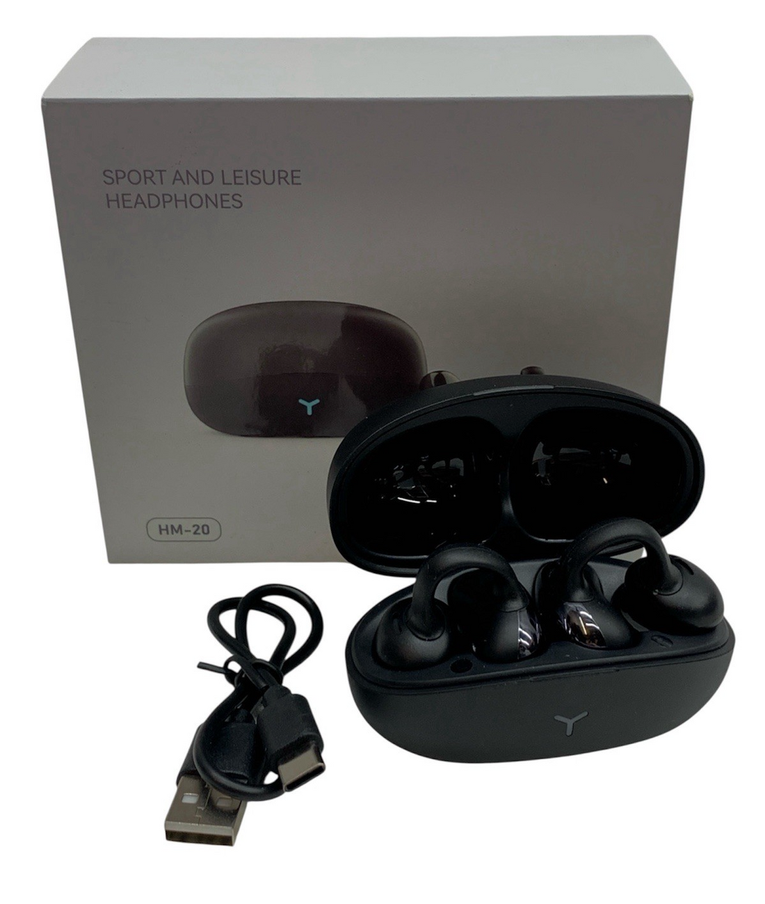 Sport And Leisure Headphones HM-20 Talk Time 8H, Play Time 12H Earphone Black
