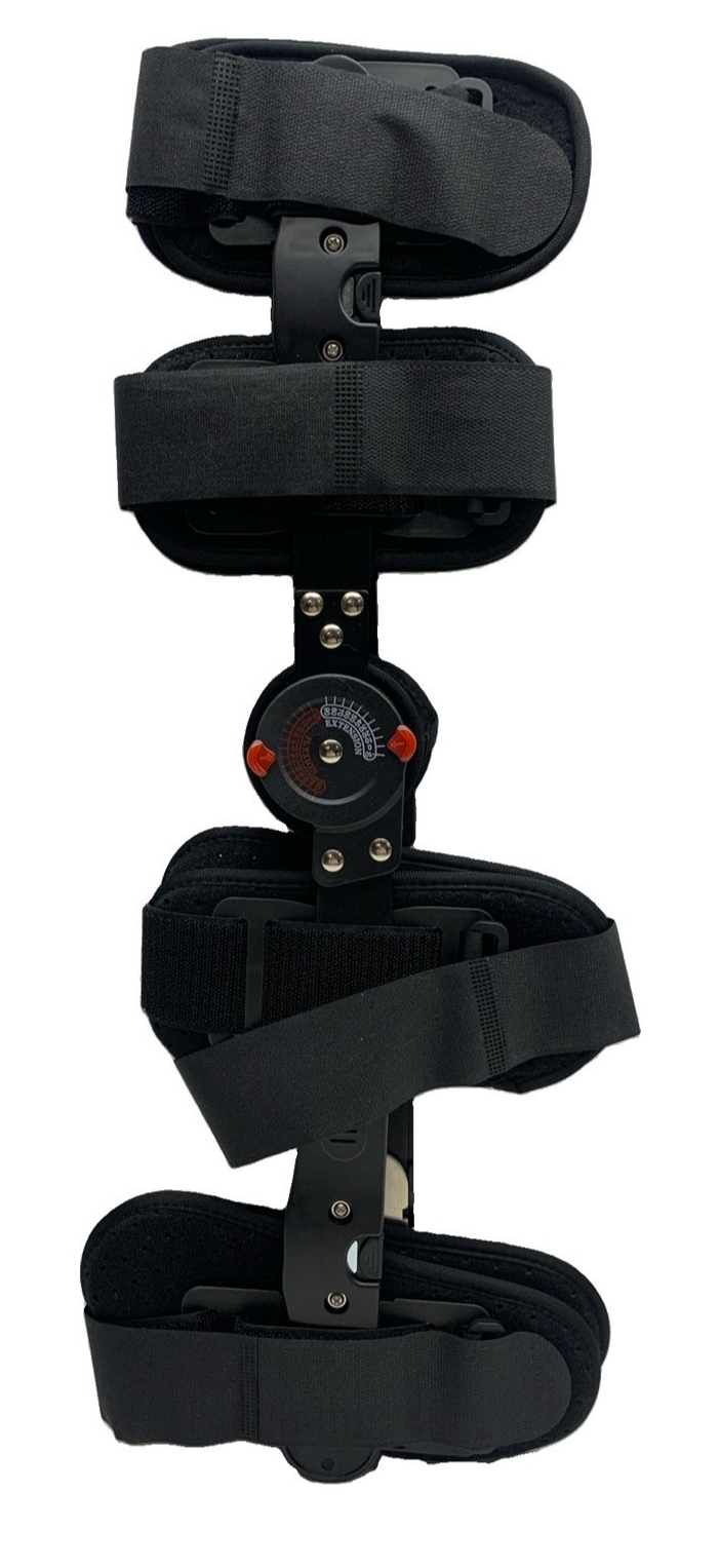 Hinged ROM Knee Brace, Post Op Knee Brace for Recovery Stabilization, ACL, MCL