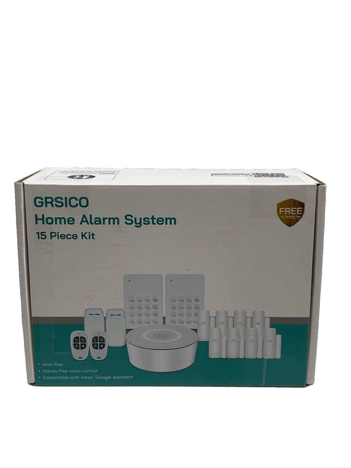 Grsico Wireless Home Alarm System 15Pc Kit WiFi Alarm System for Home Security