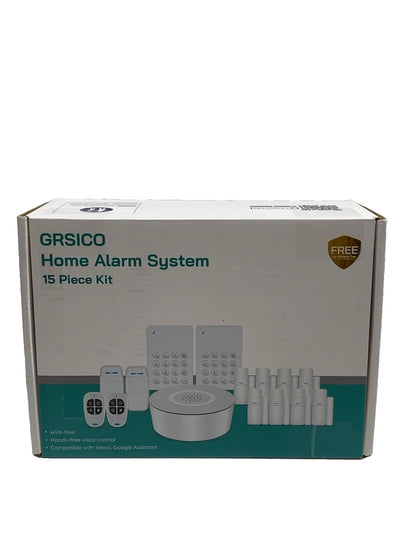 Grsico Wireless Home Alarm System 15Pc Kit WiFi Alarm System for Home Security