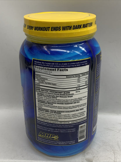 MHP Dark Matter® Post-Workout Muscle Growth Accelerator Fruit Punch 3.44 lbs