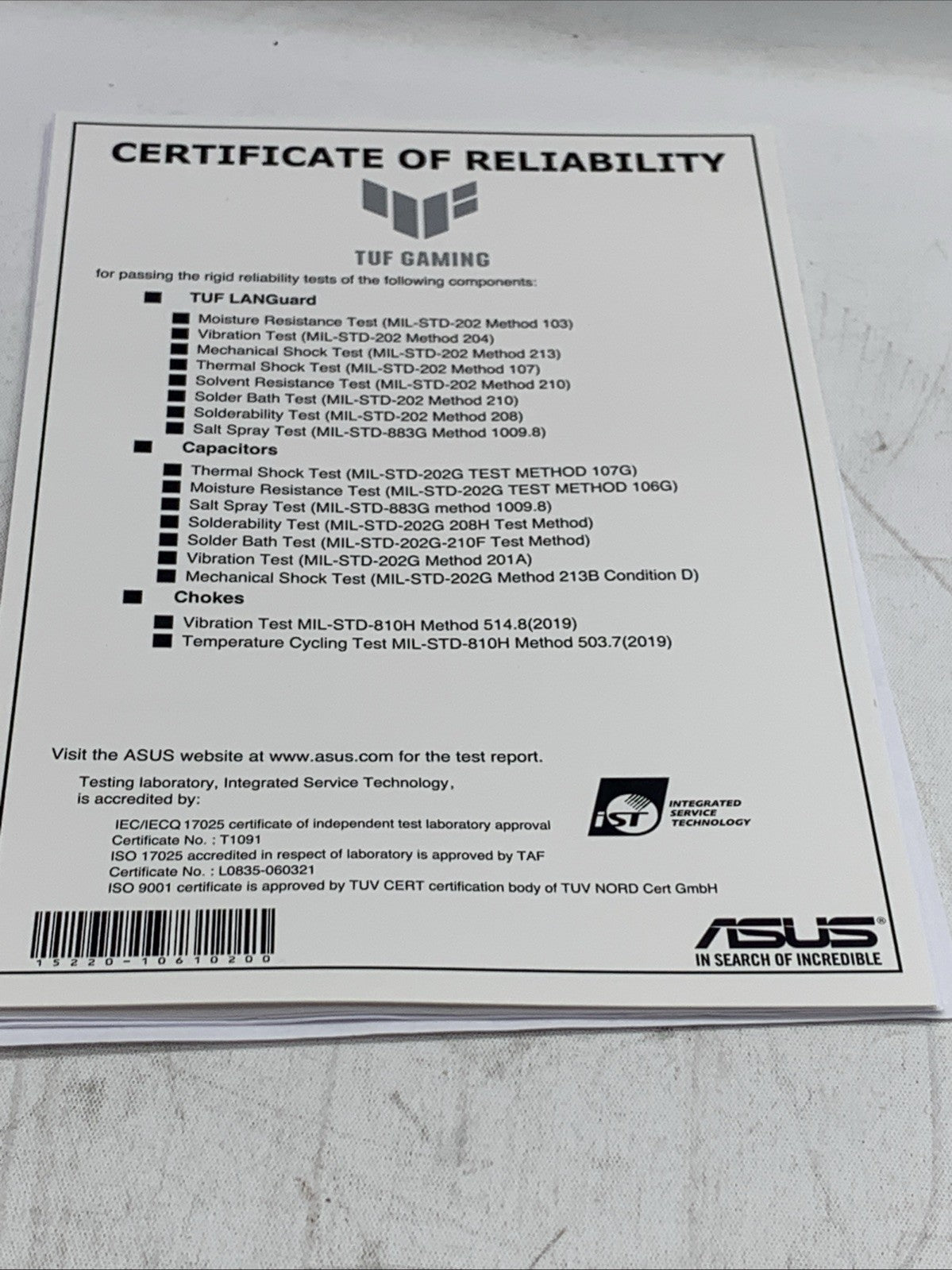 ASUS TUF Gaming Z790-Plus WiFi LGA 1700 Intel DDR5 ATX Gaming Motherboard Mobo