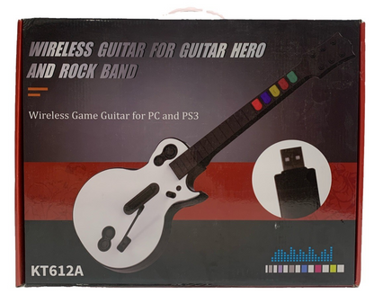 KT612A Wireless Guitar For Guitar Hero And Rock Band For PS3 & PC White Dolio