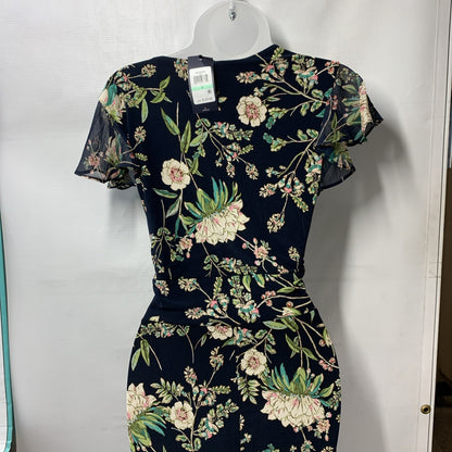 Tommy Hilfiger Women's Floral Flutter Sleeve V-Neck Ruffle Trim Dress, Size 8