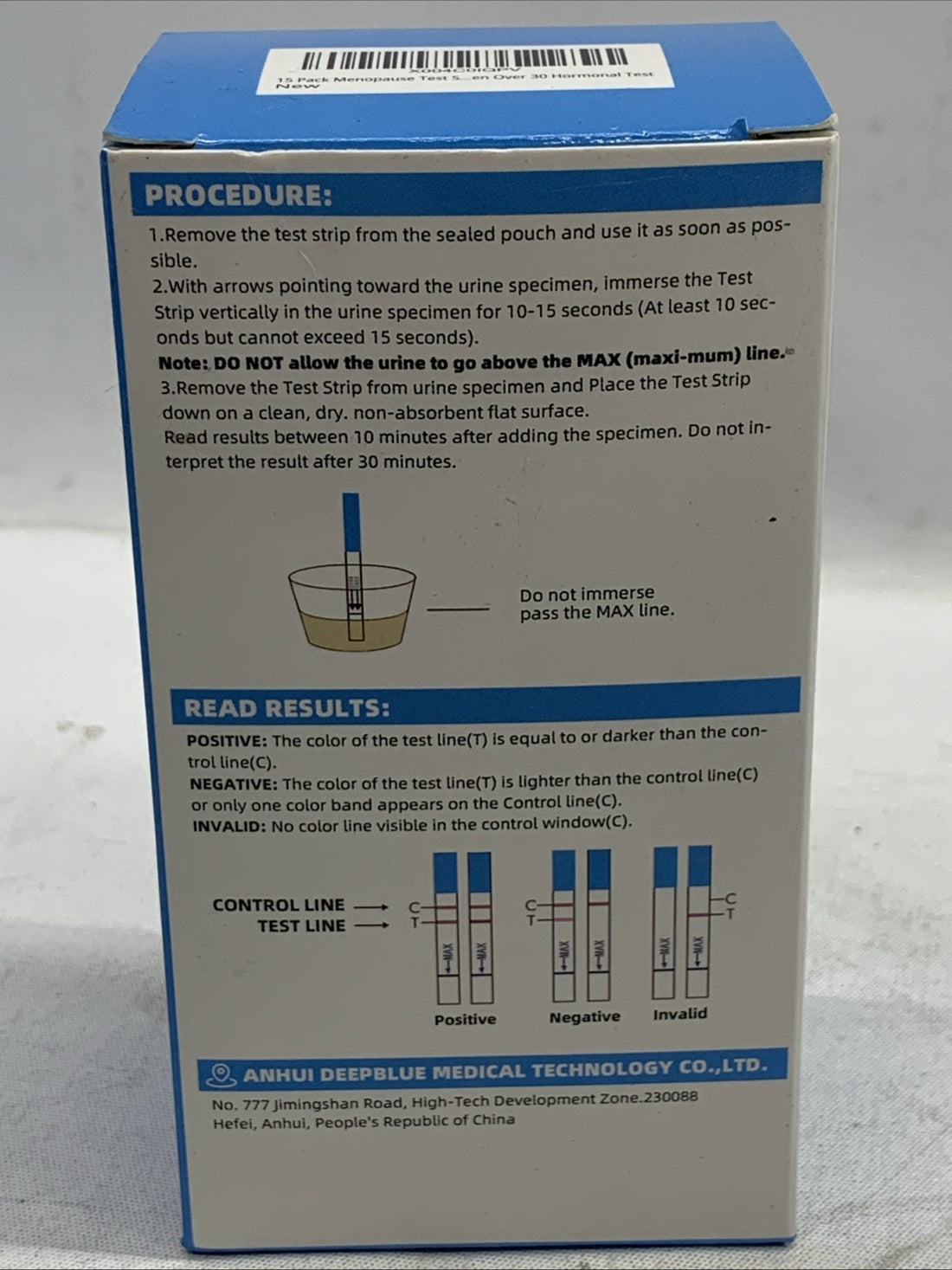 Verde Villa Follicle-Stimulating Hormone FSH Test Kit 15 Tests Kit - Lot Of 3