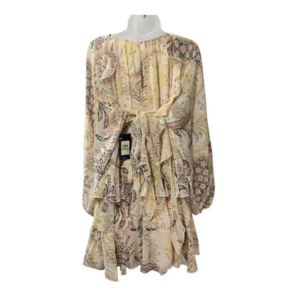 BCBG Women's Balloon Long Sleeve High Neck Knee Length Mini Dress Cocktail 14
