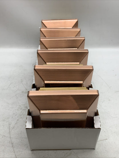 Victoria Copper Plateau Post Cap, 4 x 4 In Decorative Finishing Top - 6 Pack