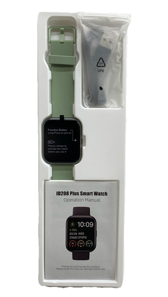 Veryfit ID208Plus Smart Watch with Built-in Alexa Waterproof 1.8