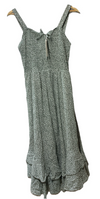 GRACE KARIN Summer Floral Boho Party Dress Sleeveless Strapped Swing Size Large