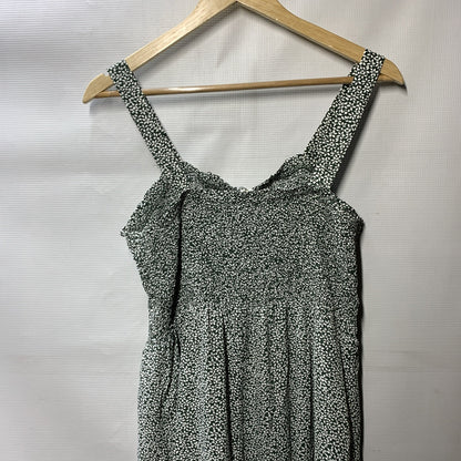 GRACE KARIN Summer Floral Boho Party Dress Sleeveless Strapped Swing Size Large