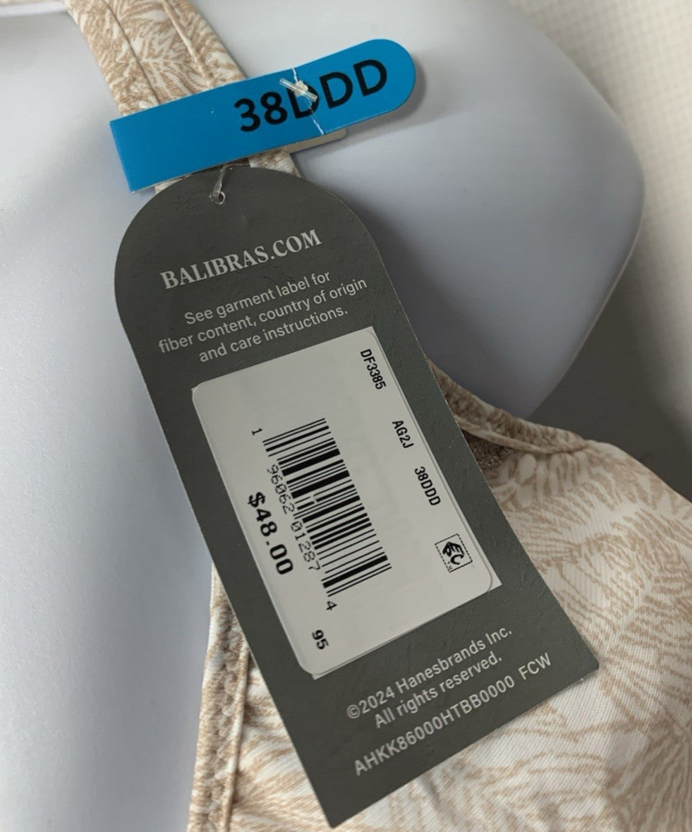 Bali DF3385 Women's Passion For Comfort Minimizer Underwired Bra Size 38DDD