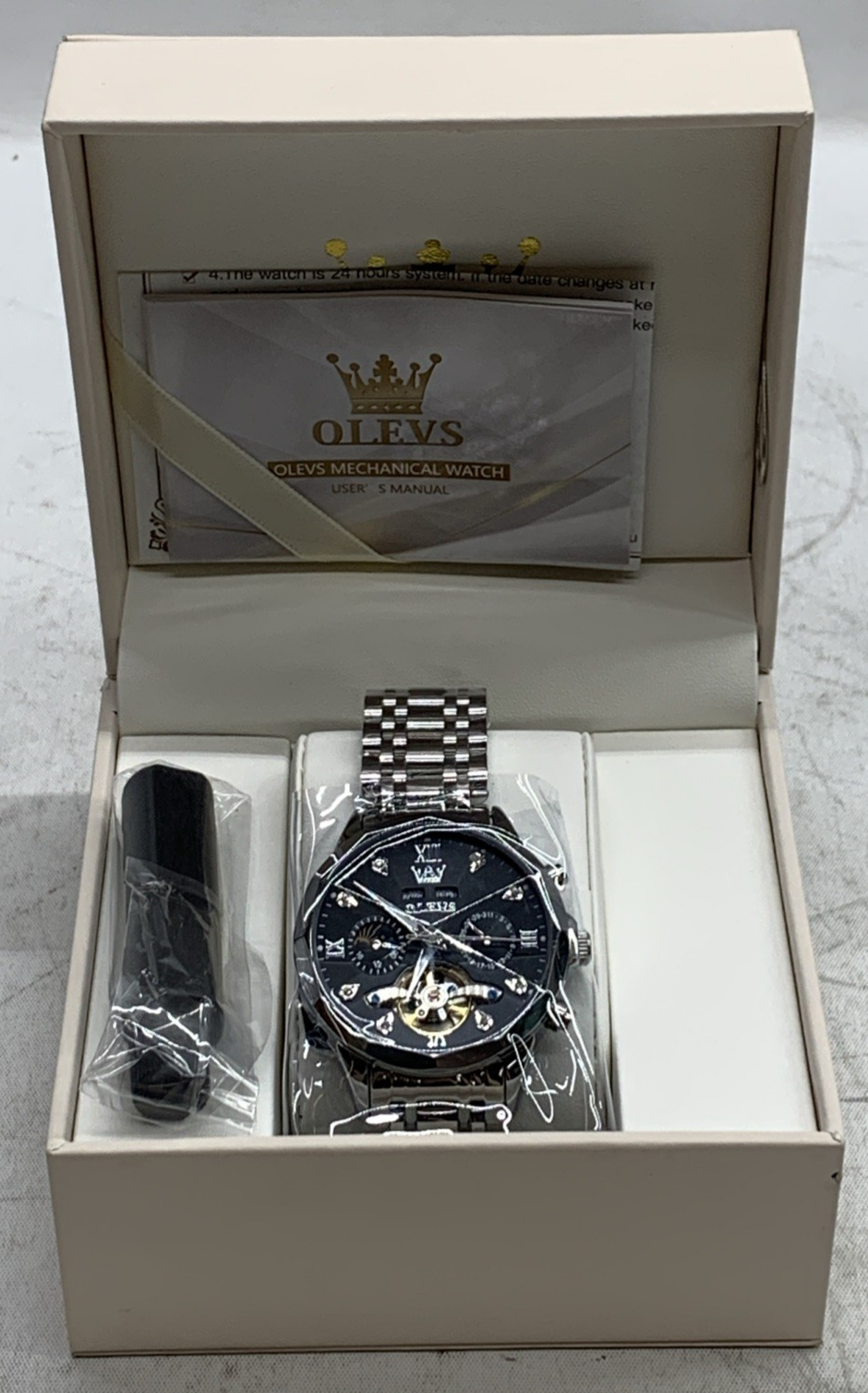 OLEVS 6621G Automatic Men Watch Self Winding Mechanical Moon Phase Business