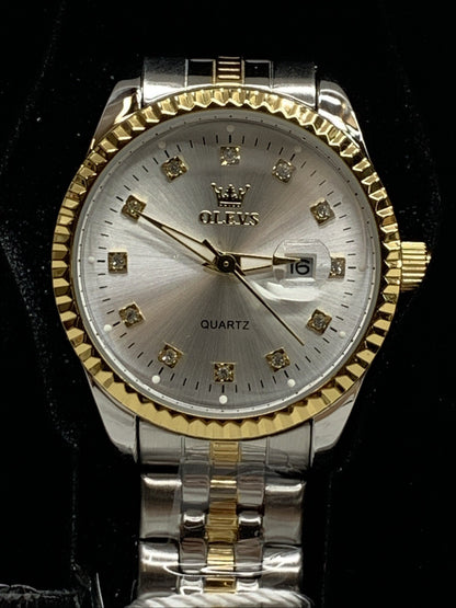 OLEVS Waterproof Luxury Casual Ladies Luminous Stainless Steel Quartz Watch