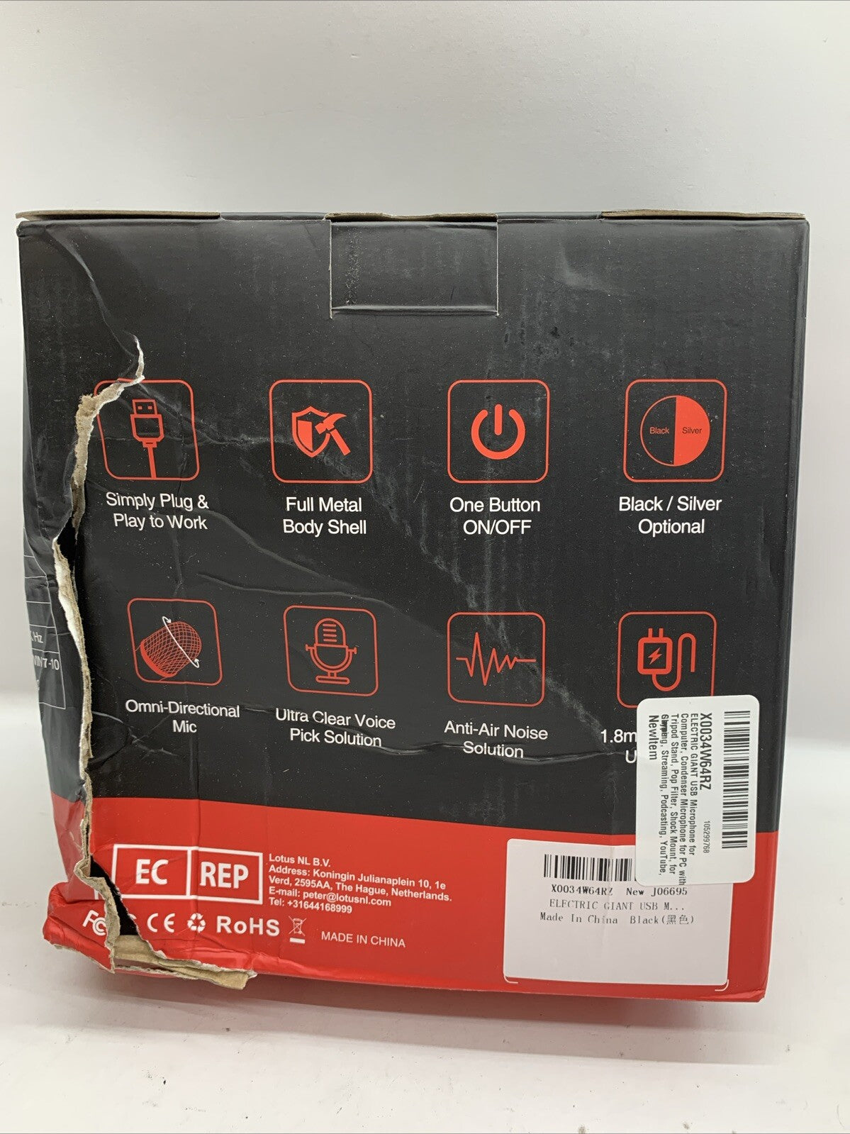 Elegant EMG-04 Podcasting Directional Microphone Kit Audio Innovation Portable