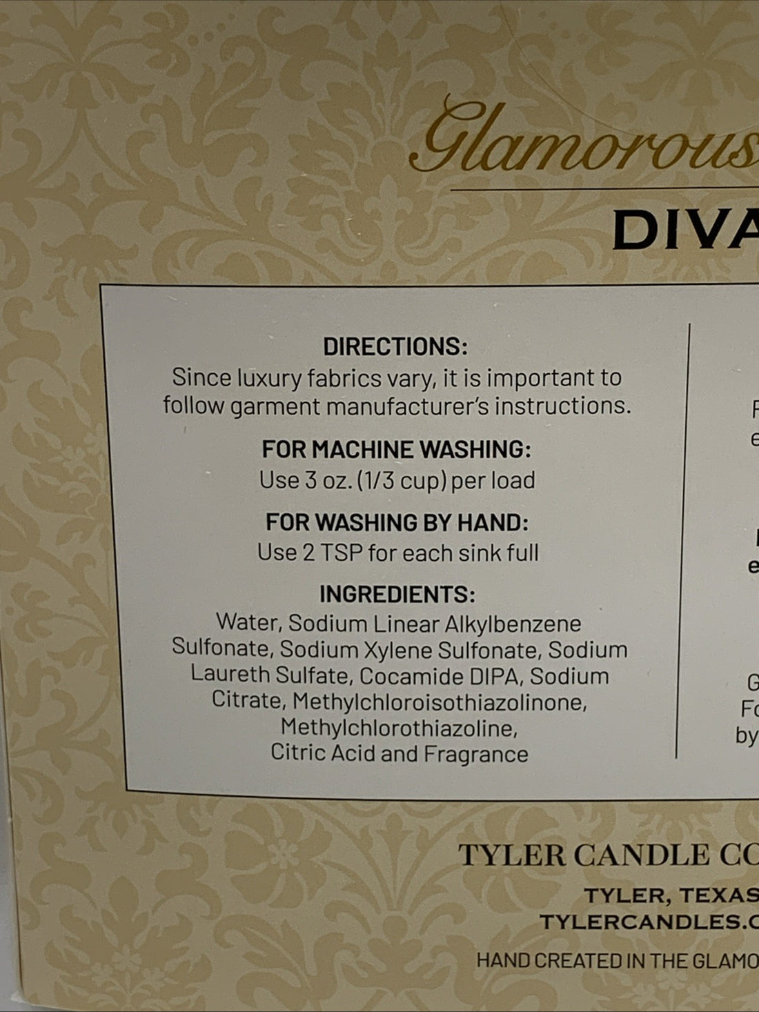 Glamorous Diva Laundry Detergent 1892g with Sachet, Phosphate-Free, Scented