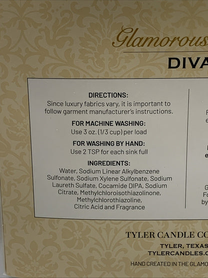 Glamorous Diva Laundry Detergent 1892g with Sachet, Phosphate-Free, Scented