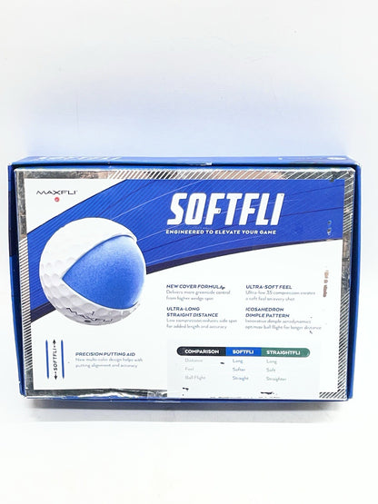 MAXFLI SOFTFLI Ultra-low Compression Golf Balls Gloss White 12 Pack - Lot Of 4