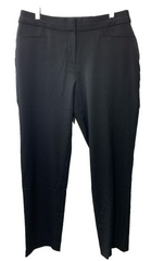 Rafaella Womens Petite Flat Front Black Dress Stretch Pants PRBS6339 Size 12p
