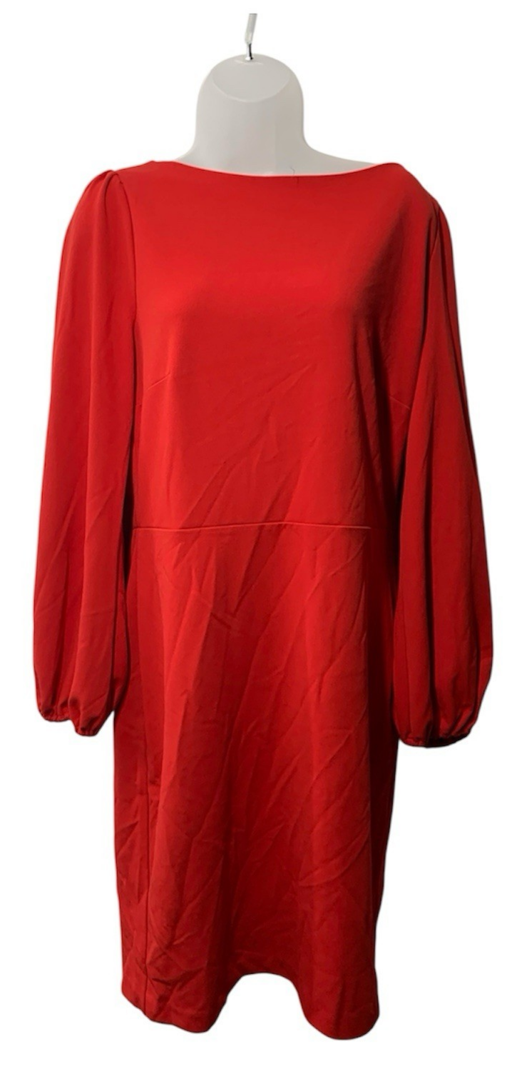 Alexia Admor Monica Crew Neck Mini Dress Long Sleeve Cocktail Party Size Large