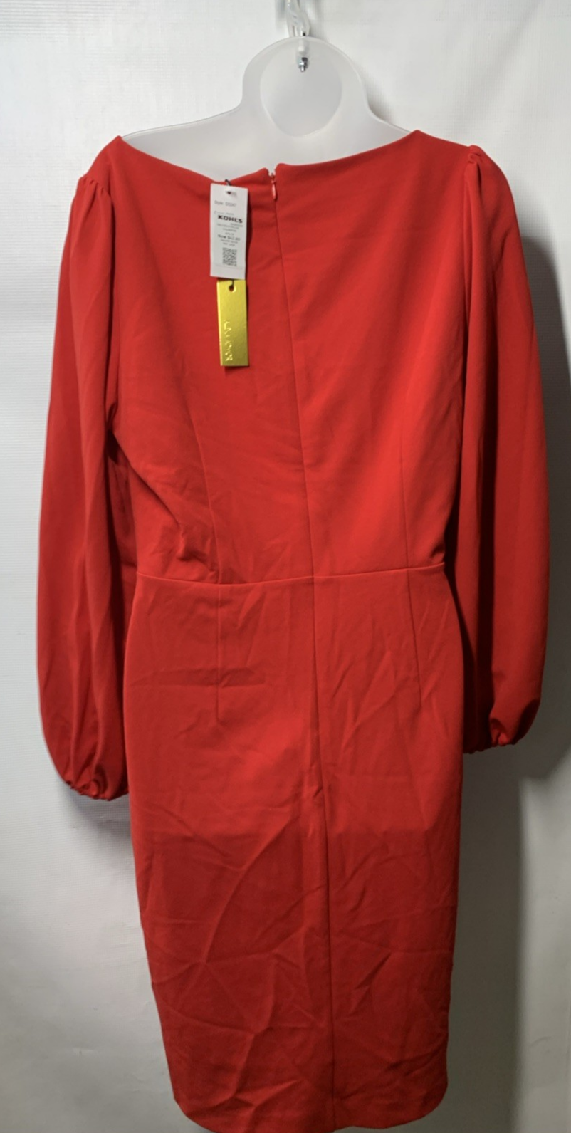 Alexia Admor Monica Crew Neck Mini Dress Long Sleeve Cocktail Party Size Large