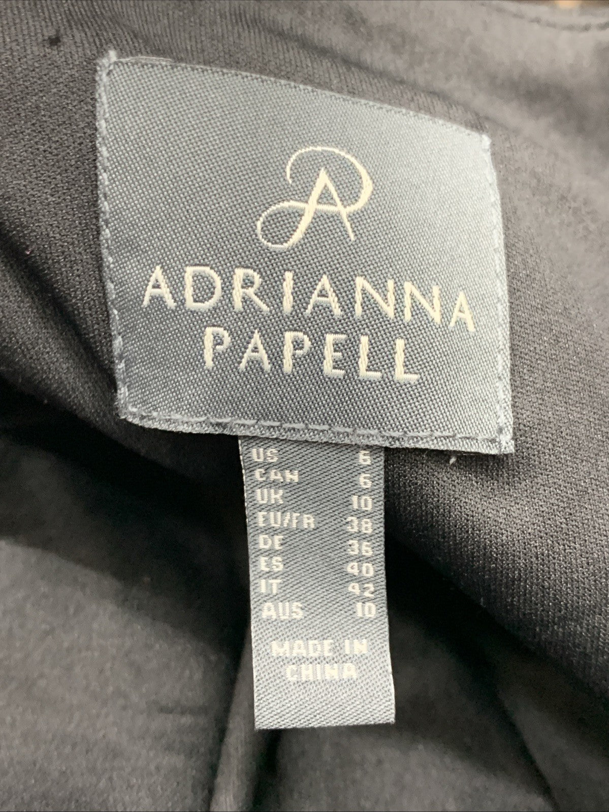 Adrianna Papell Women's Knit Crepe Tie Front Jumpsuit Formal One Piece 6 Black