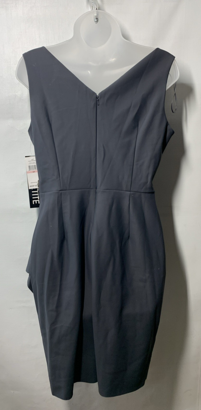 Alex Evenings Women's Slimming Short Ruched Dress Sleeveless with Ruffle 10P