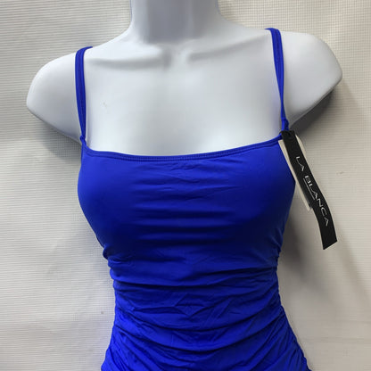 La Blanca One Piece Swimsuit Island Goddess Sapphire Slim Fit Bathing Suit 6
