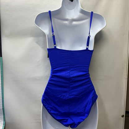 La Blanca One Piece Swimsuit Island Goddess Sapphire Slim Fit Bathing Suit 6