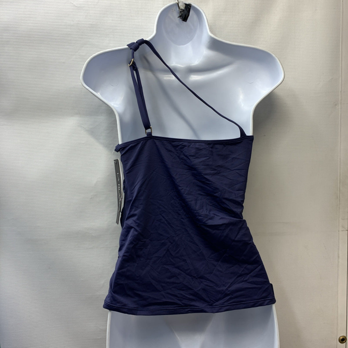 La Blanca Women's Island Goddess One Shoulder Keyhole Tankini Top Swimwear 10