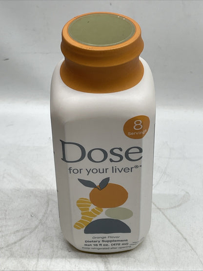 Dose for Your Liver Cleanse Detox & Repair Orange Flavor 16oz Bottle 3 Pack