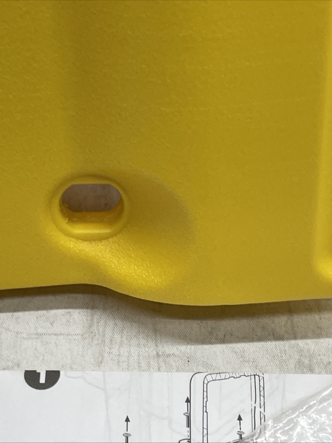 Rubbermaid FG618100YEL Yellow Locking Cabinet Door Kit for Janitorial Carts