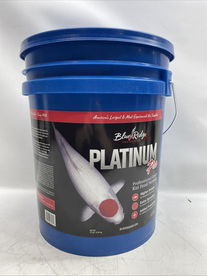 Blue Ridge Koi Platinum Pro 41% Protein Fish Food Formula 3/16" Pellets 14lbs