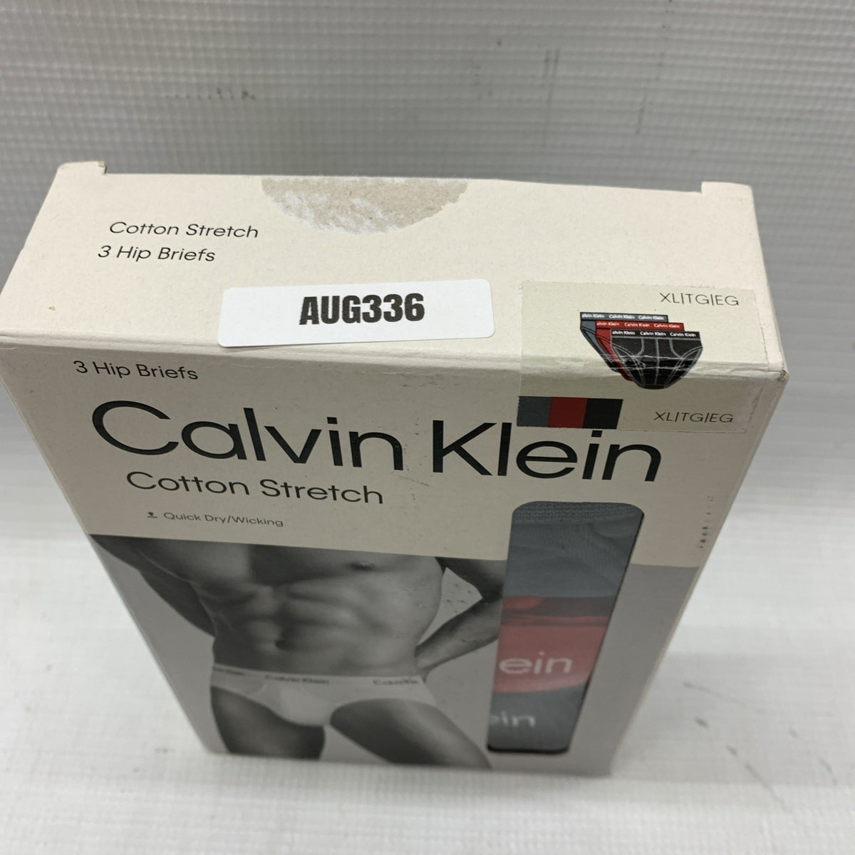 Calvin Klein Cotton Stretch Hip Briefs Quick Dry /Wicking Size XL - 3 PACK