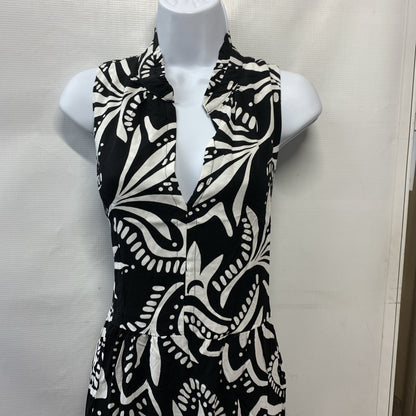 Vince Camuto Women's Sleeveless V-Neck Tiered Maxi Dress Rich Black Casual Large