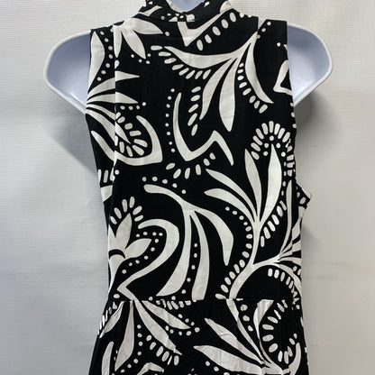 Vince Camuto Women's Sleeveless V-Neck Tiered Maxi Dress Rich Black Casual Large
