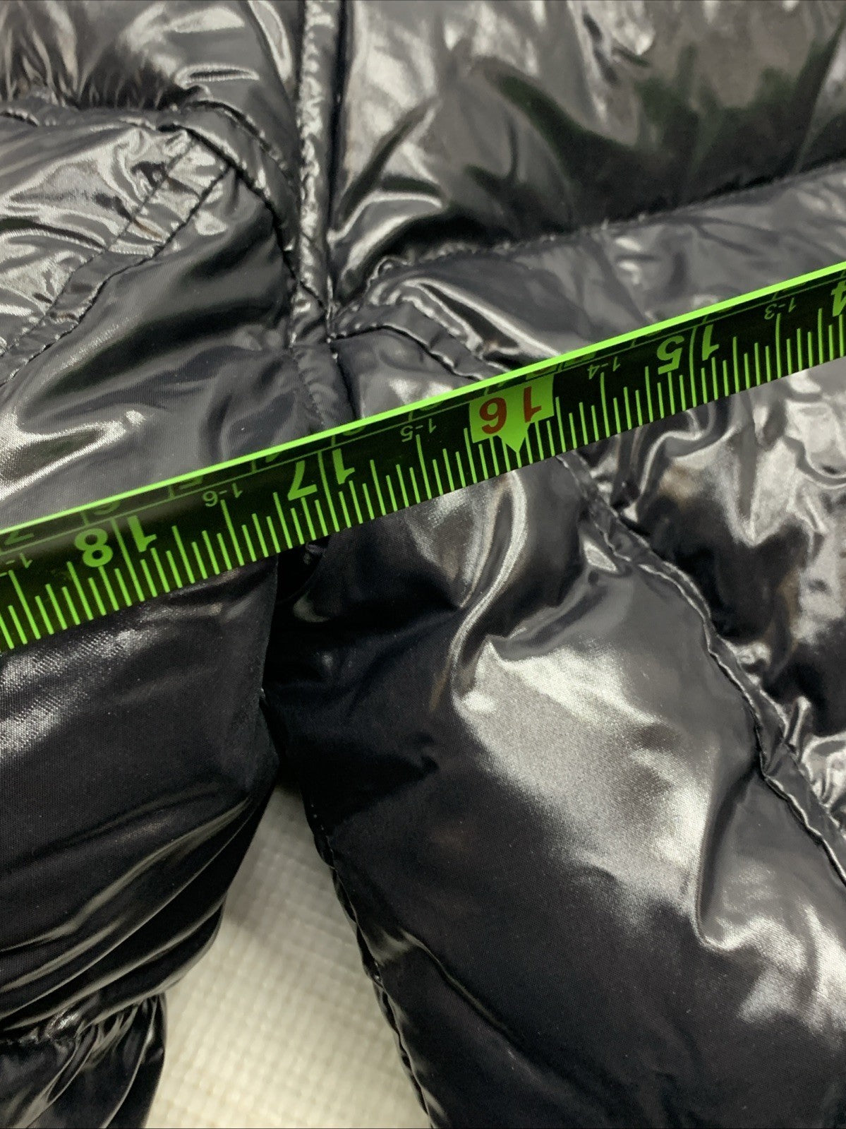 SAM. New York Freestyle Down Puffer Jacket Womens Black Zipped Pocket Full Zip M