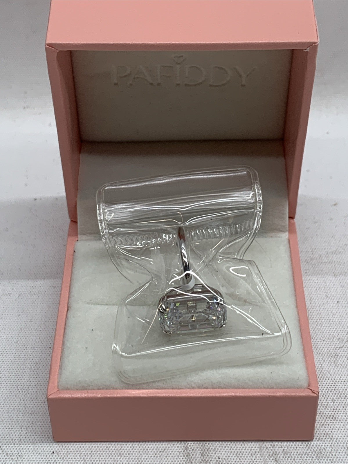 PAFIDDY 9.0 CT Luxury Emerald Cut Solitaire Engagement Ring Women's Size 4.5