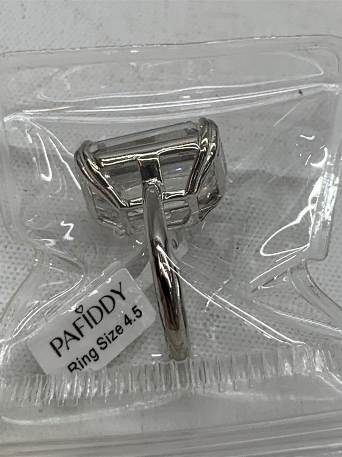 PAFIDDY 9.0 CT Luxury Emerald Cut Solitaire Engagement Ring Women's Size 4.5