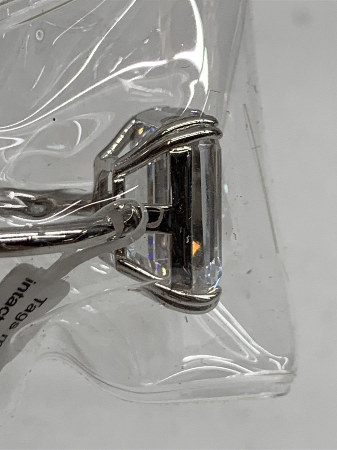 PAFIDDY 9.0 CT Luxury Emerald Cut Solitaire Engagement Ring Women's Size 4.5