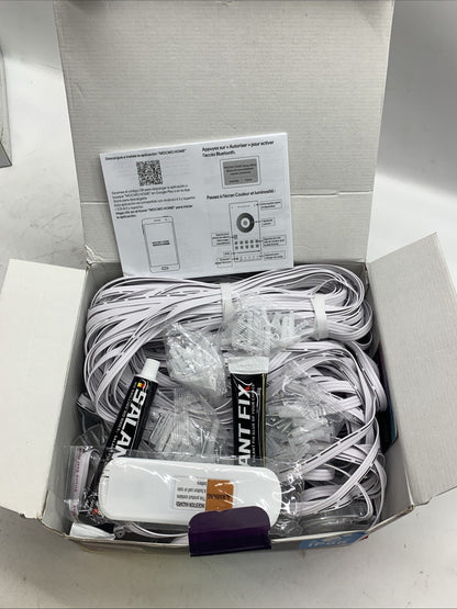 Permanent Pool Lighting System, 148FT 32 LED RGB+IC Pool Lights, 24V Low Voltage