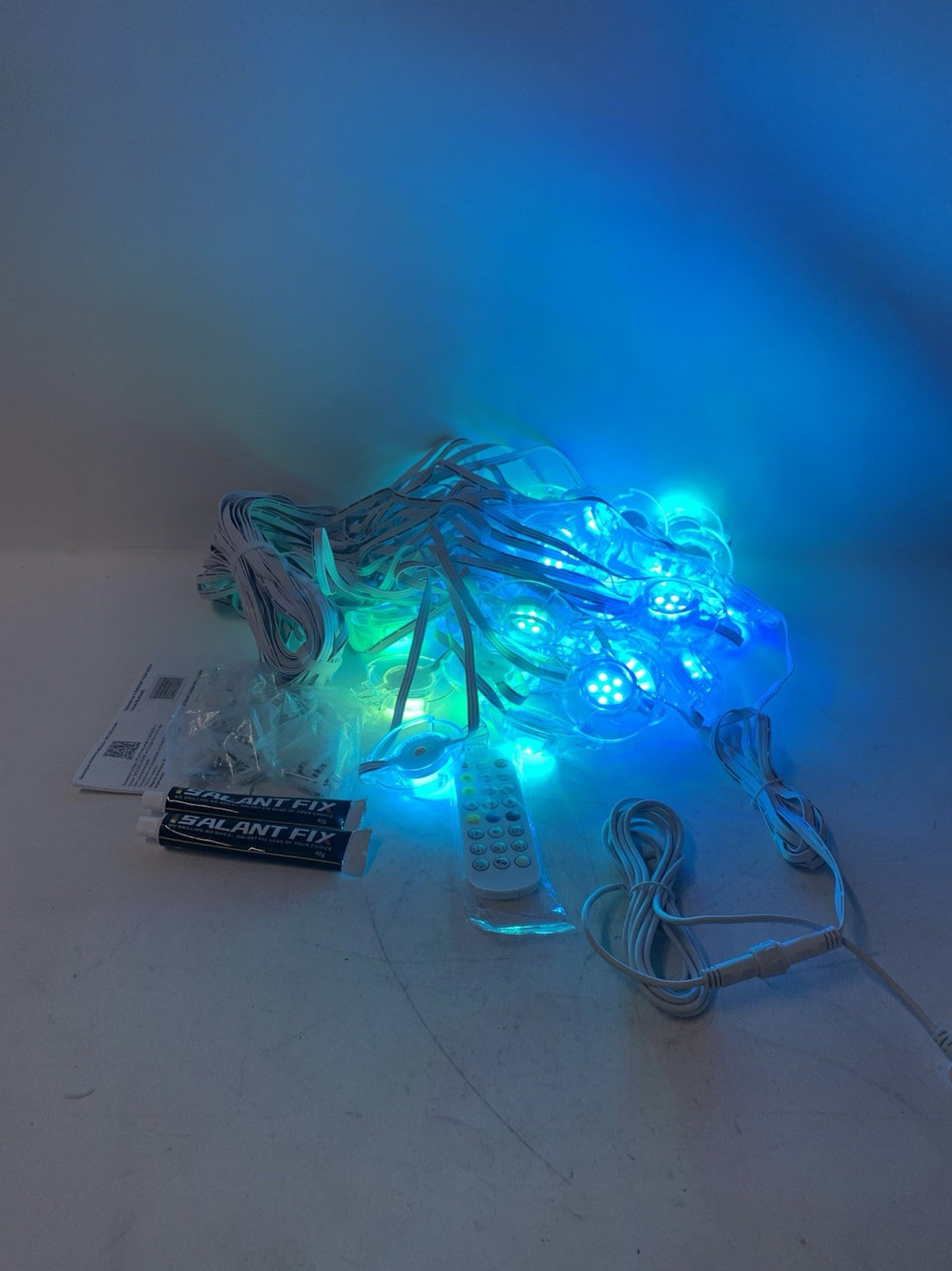 Permanent Pool Lighting System, 148FT 32 LED RGB+IC Pool Lights, 24V Low Voltage